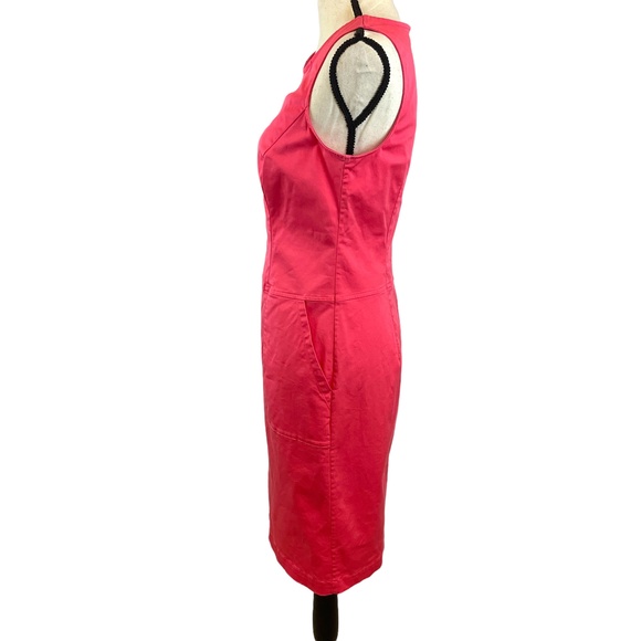 WOMENS BODEN CORAL CHINO TUNIC SLEEVELESS SHEATH DRESS SIZE 4L - Picture 6 of 10